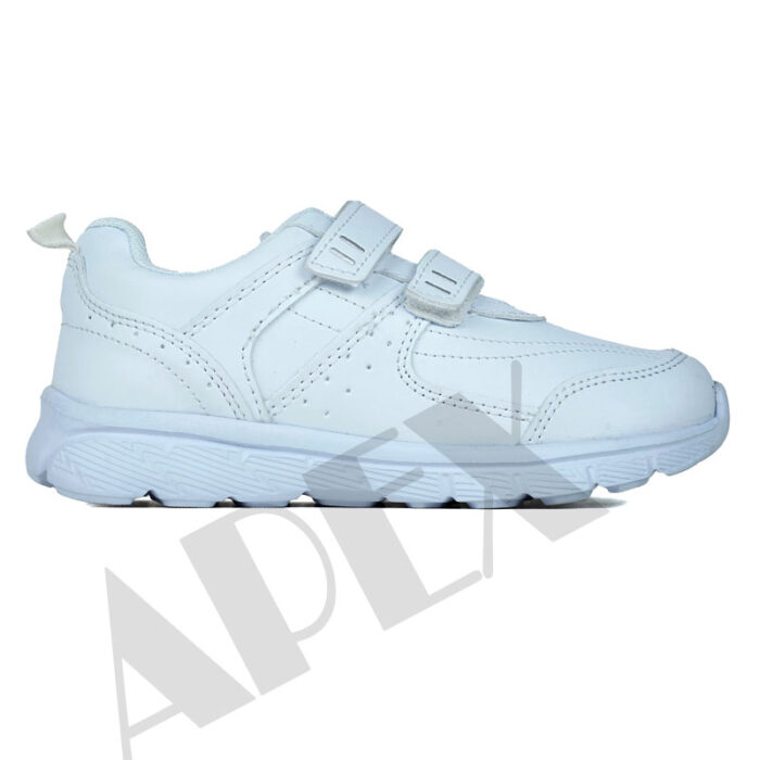 Apex School Shoes White