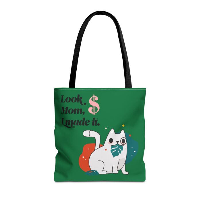 Green Tote Bag - Cute and Practical Carryall for Cat Lovers - Image 10