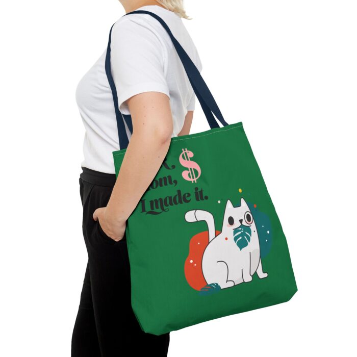 Green Tote Bag - Cute and Practical Carryall for Cat Lovers - Image 62