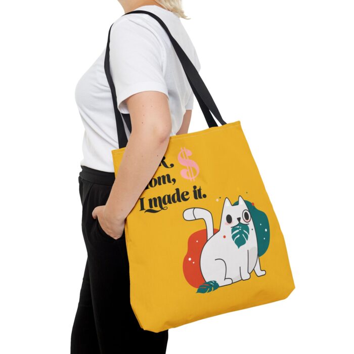 Yellow Tote Bag - Cute and Practical Carryall for Cat Lovers - Image 12