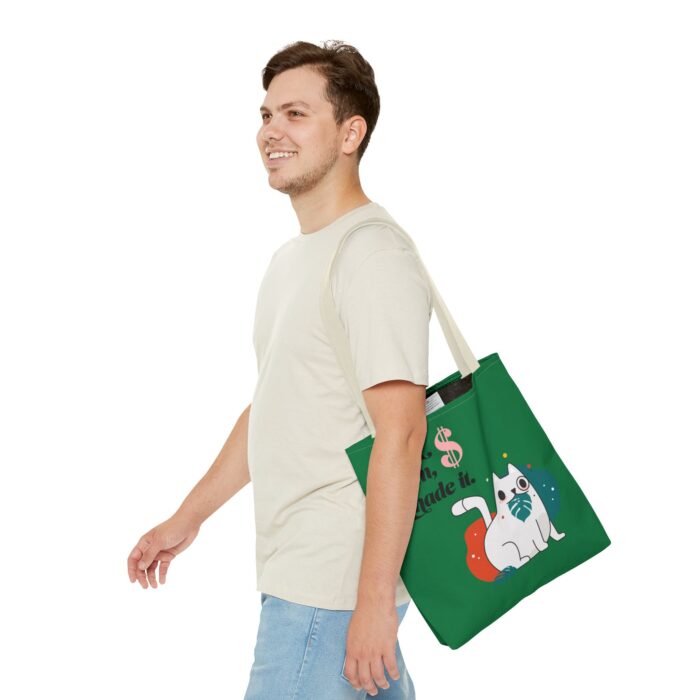 Green Tote Bag - Cute and Practical Carryall for Cat Lovers - Image 45