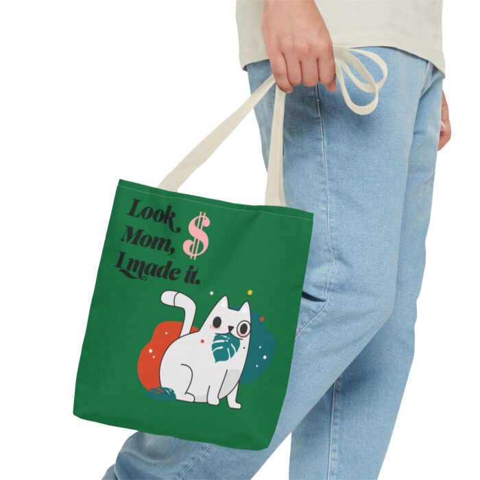 Green Tote Bag - Cute and Practical Carryall for Cat Lovers - Image 41