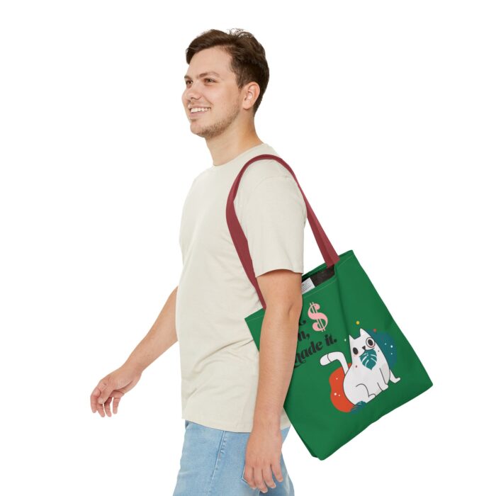 Green Tote Bag - Cute and Practical Carryall for Cat Lovers - Image 24