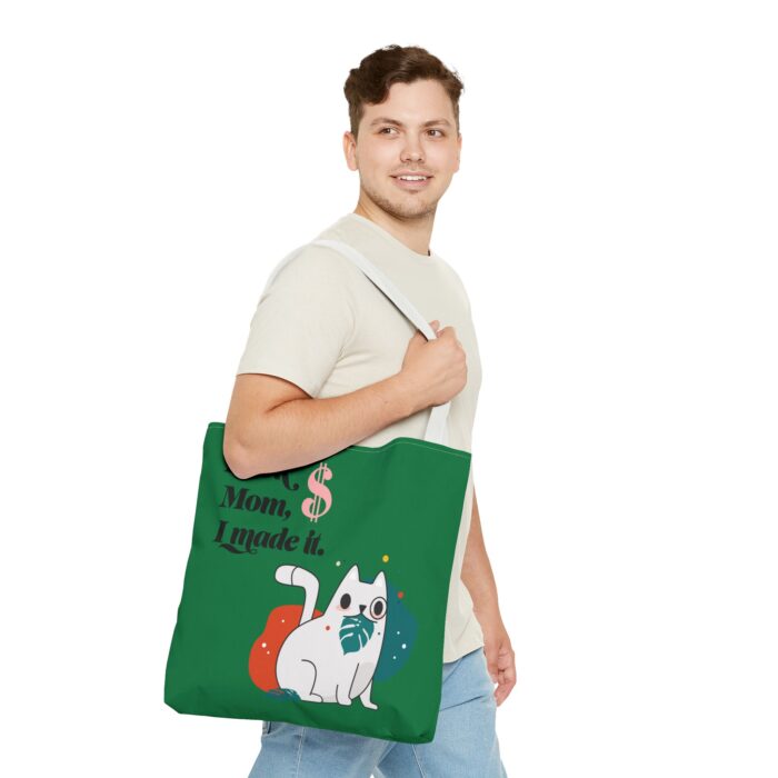 Green Tote Bag - Cute and Practical Carryall for Cat Lovers - Image 37