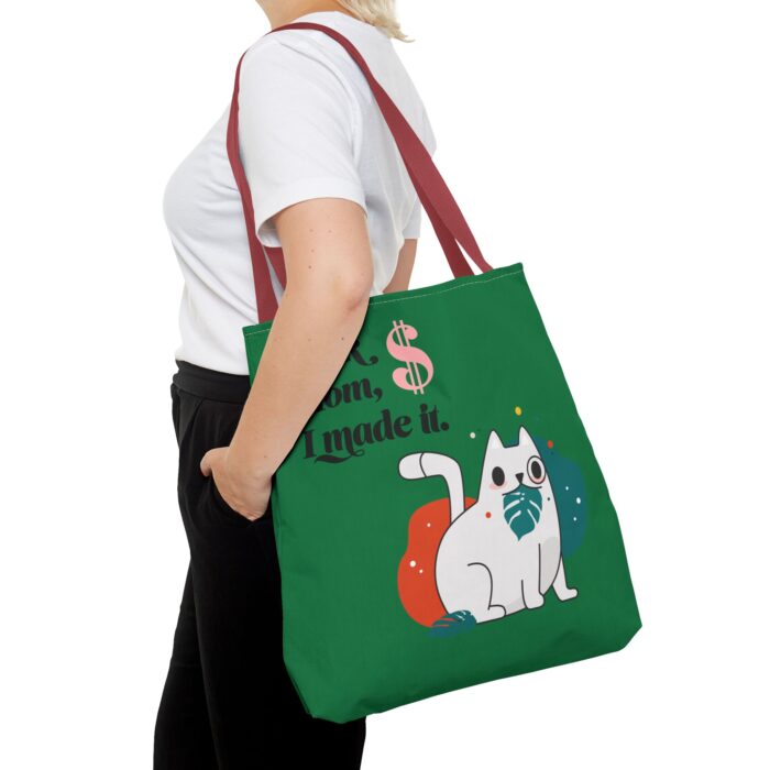 Green Tote Bag - Cute and Practical Carryall for Cat Lovers - Image 29