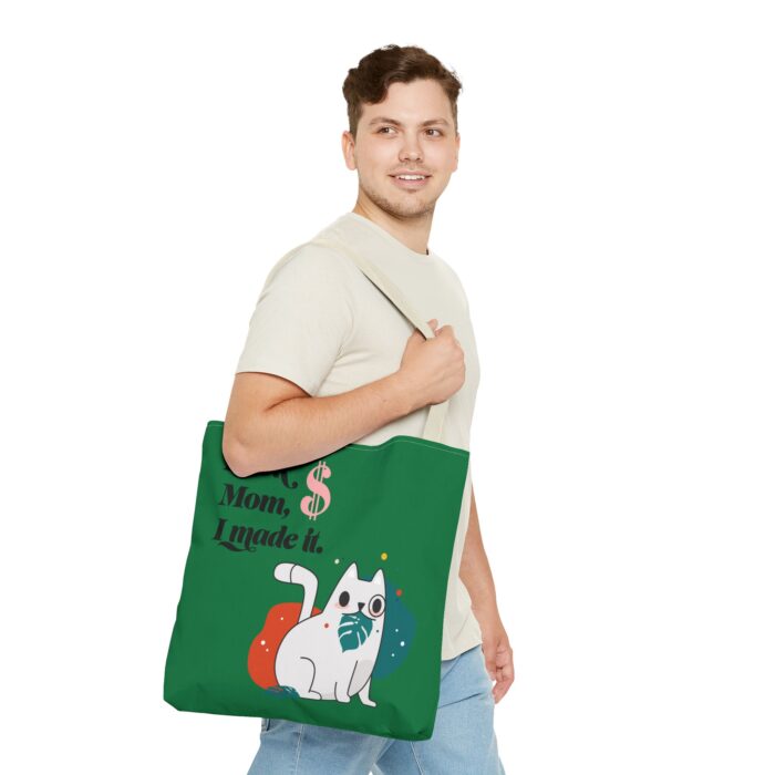 Green Tote Bag - Cute and Practical Carryall for Cat Lovers - Image 49