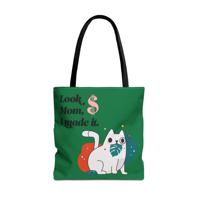 Green Tote Bag - Cute and Practical Carryall for Cat Lovers - Image 14