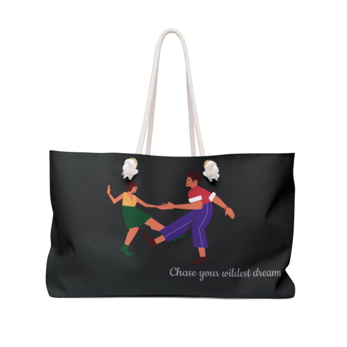Black Weekender Bag - Stylish Travel Tote