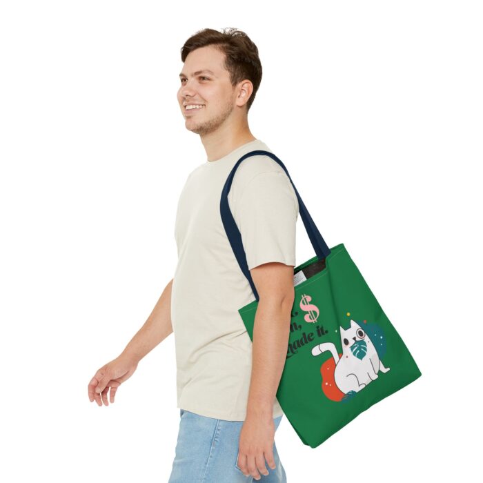 Green Tote Bag - Cute and Practical Carryall for Cat Lovers - Image 57