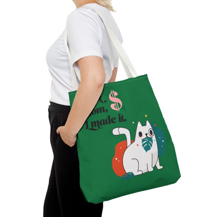 Green Tote Bag - Cute and Practical Carryall for Cat Lovers - Image 38