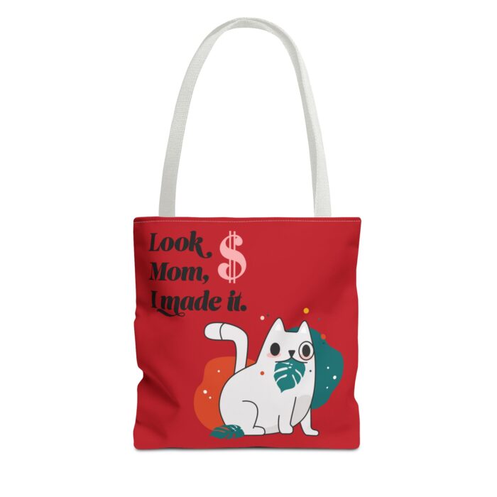 Red Tote Bag - Cute and Practical Carryall for Cat Lovers - Image 2