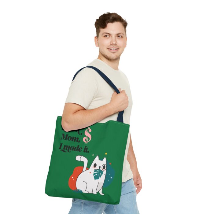 Green Tote Bag - Cute and Practical Carryall for Cat Lovers - Image 61