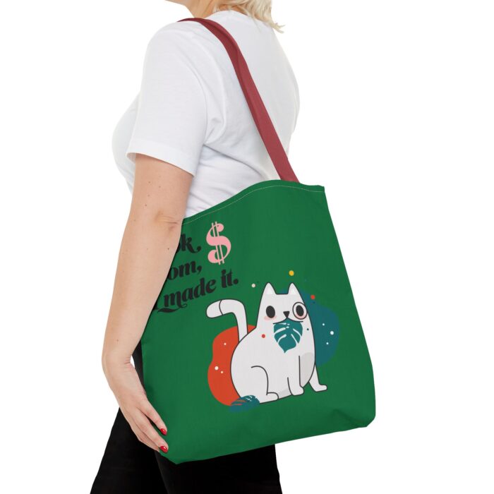 Green Tote Bag - Cute and Practical Carryall for Cat Lovers - Image 25