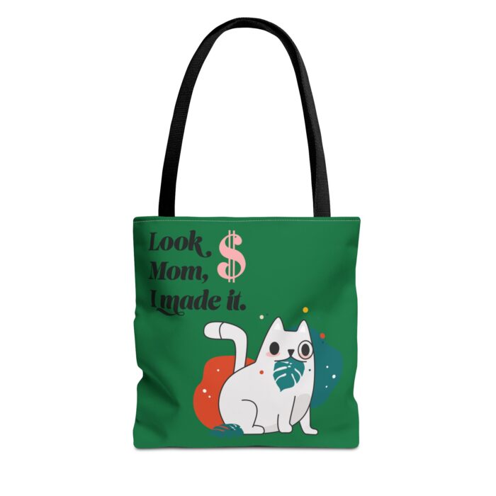 Green Tote Bag - Cute and Practical Carryall for Cat Lovers - Image 6