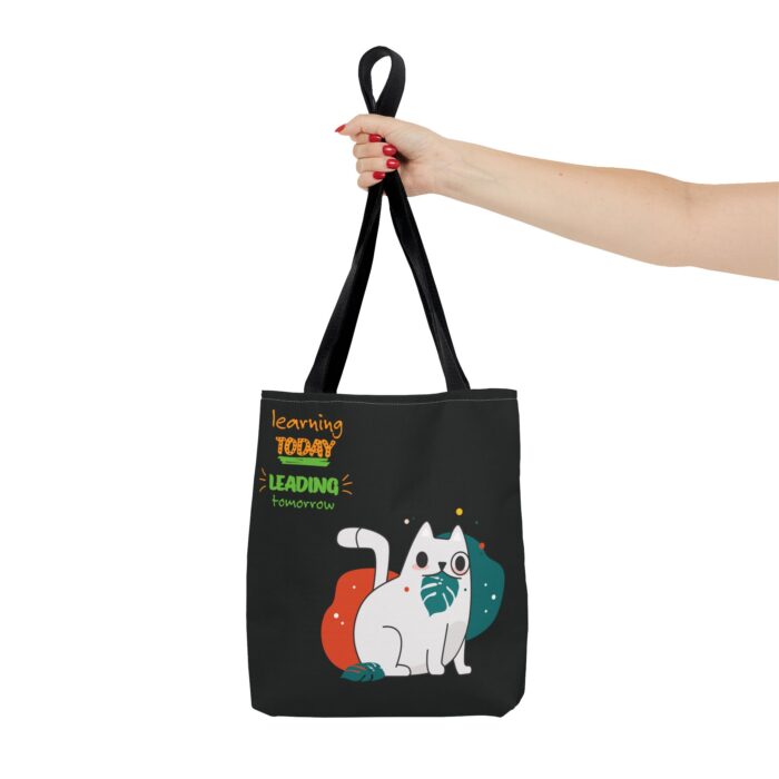 Black Tote Bag - Cute and Practical Carryall for Cat Lovers - Image 4