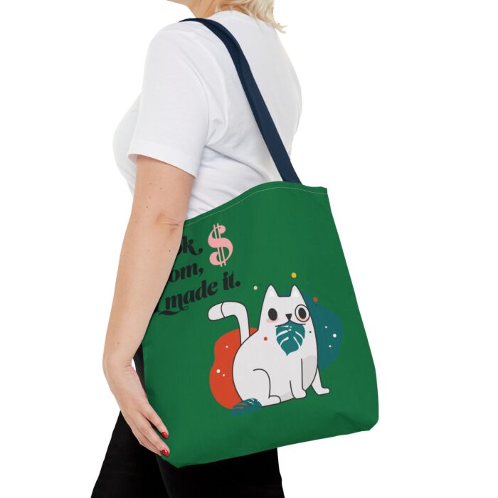 Green Tote Bag - Cute and Practical Carryall for Cat Lovers - Image 58