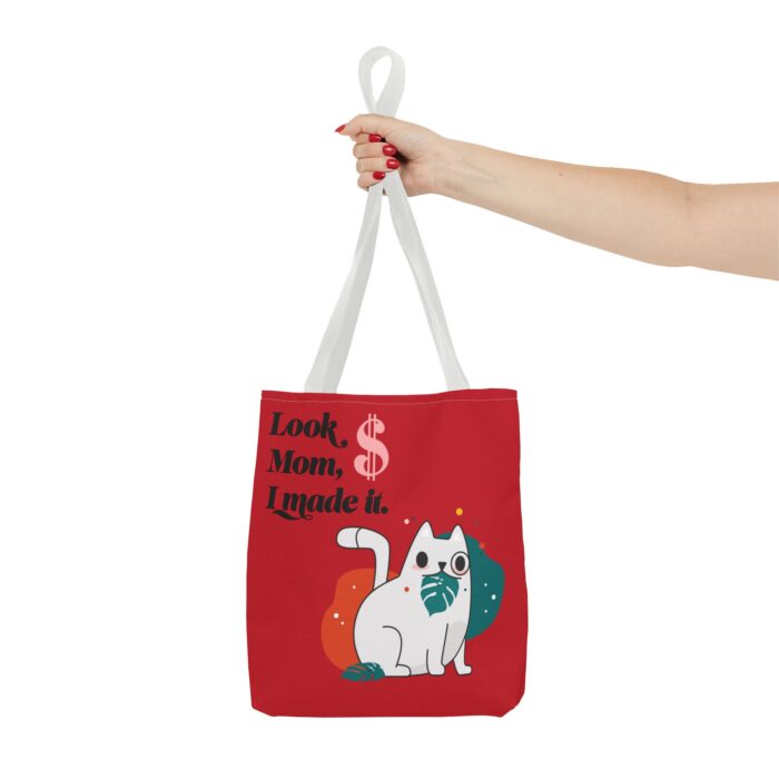 Red Tote Bag - Cute and Practical Carryall for Cat Lovers - Image 5