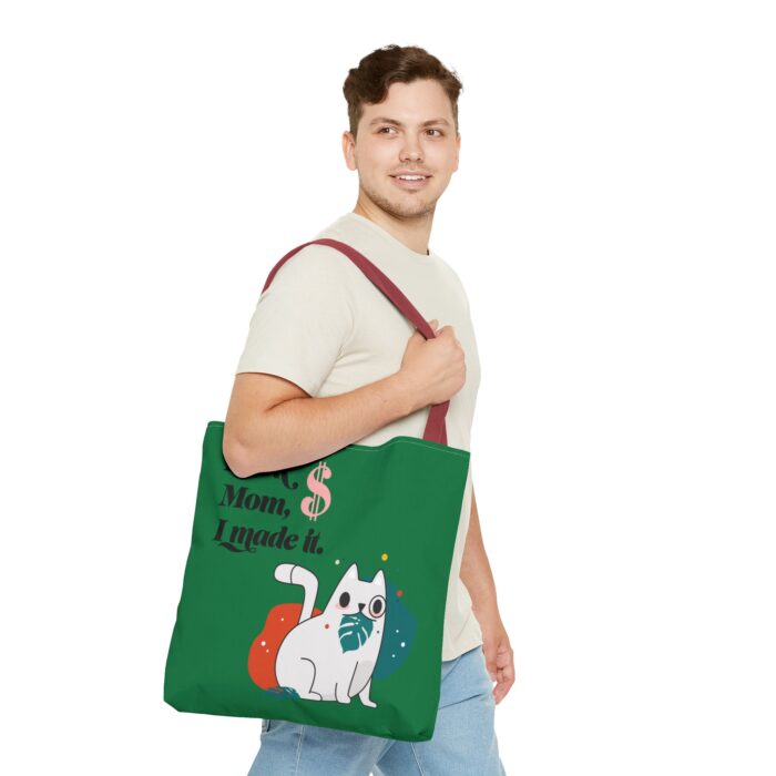 Green Tote Bag - Cute and Practical Carryall for Cat Lovers - Image 28